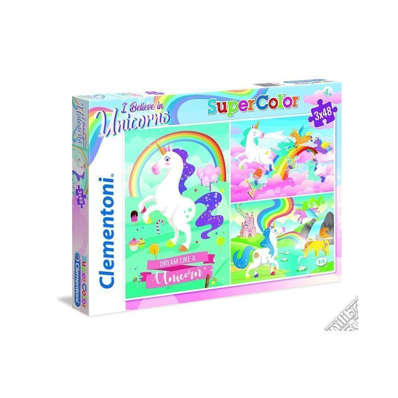 PUZZLE PZ. 3X48 UNICORNS EAN 8005125252312 INGROSSO PUZZLE CLASSICI