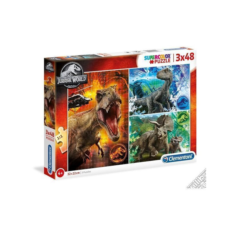 PUZZLE PZ. 3X48 JURASSIC WORLD EAN 8005125252503 INGROSSO PUZZLE CLASSICI