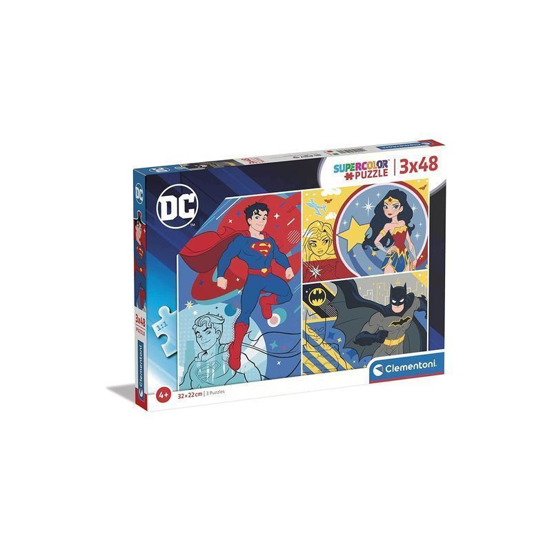 PUZZLE PZ. 3X48 DC COMICS JL EAN 8005125252725 INGROSSO PUZZLE CLASSICI