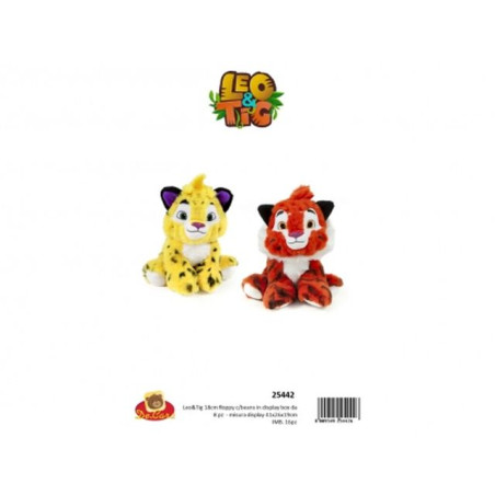 LEO&TIG LEO H27CM C/SIGLA E FRASI ORIGIN EAN 8009549254457 INGROSSO PELUCHE MORBIDOSI