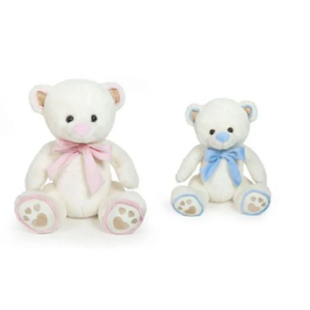 ORSO PANNA L50CM FIOCCO ROSA / AZZURRO EAN 8009549254884 INGROSSO PELUCHE MORBIDOSI