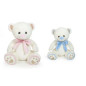 ORSO PANNA L50CM FIOCCO ROSA / AZZURRO EAN 8009549254884 INGROSSO PELUCHE MORBIDOSI