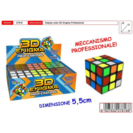 CUBO 3D PROFESSIONALE EAN 8007632278168 INGROSSO GIOCHI CREATIVI