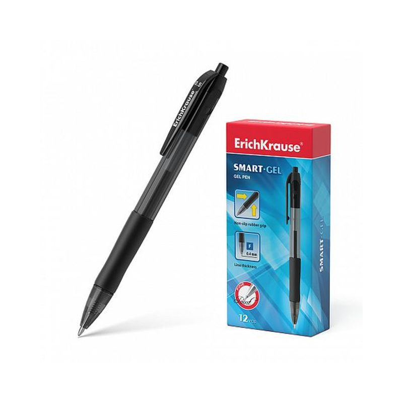 PENNA SFERA A SCATTO GEL NERO C.12 EAN 4041485958864 INGROSSO PENNE PER LA SCUOLA