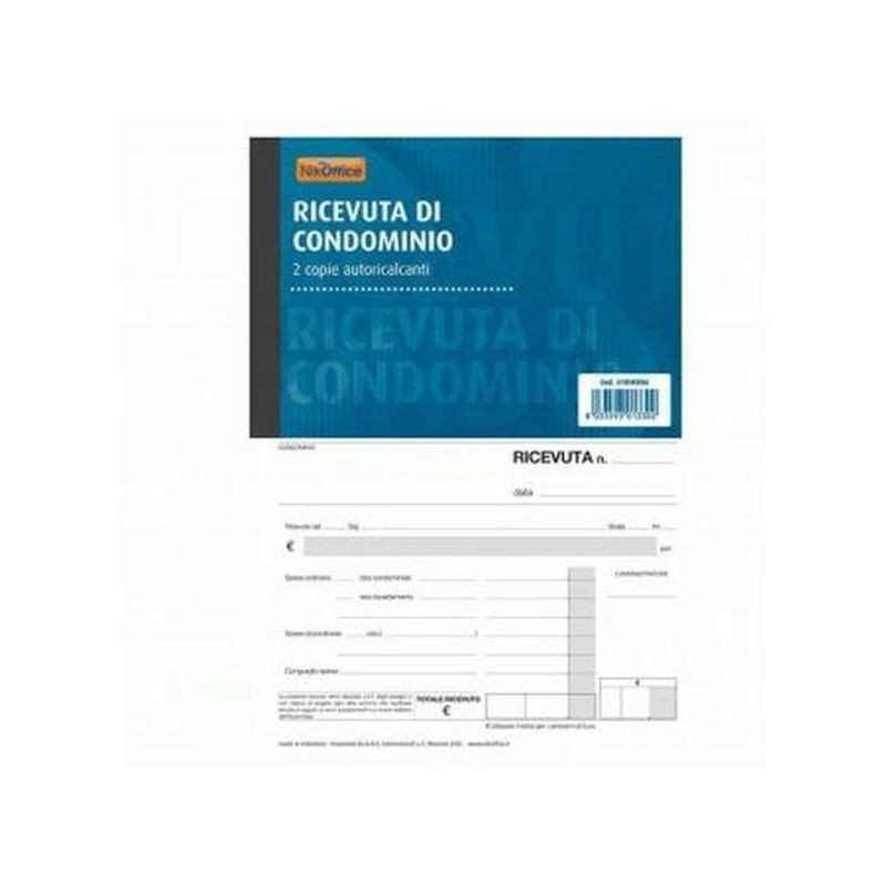 RICEVUTE CONDOMINIO 2 COPIE 20 EAN 8033593013302 INGROSSO MODULI E SCHEDE RICEVUTE CONDOMINIO 2 COPIE 20 EAN 8033593013302 INGROSSO MODULI E SCHEDE