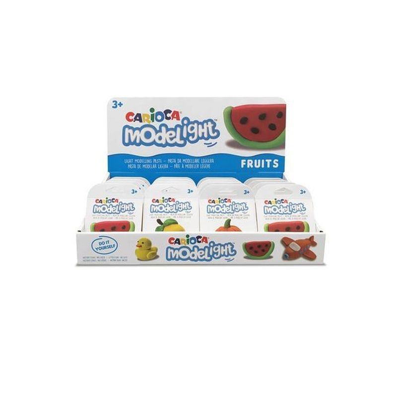 CARIOCA MODELIGHT FRUITS 30GR ASS. EAN 8003511426873 INGROSSO PASTA PER MODELLARE DIDO