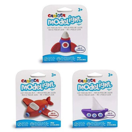 CARIOCA MODELIGHT TRANSP 30GR ASS. EAN 8003511034269 INGROSSO PASTA PER MODELLARE DIDO