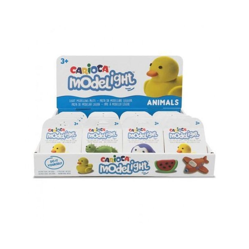 CARIOCA MODELIGHT ANIMALS 30GR ASS. EAN 8003511094270 INGROSSO PASTA PER MODELLARE DIDO
