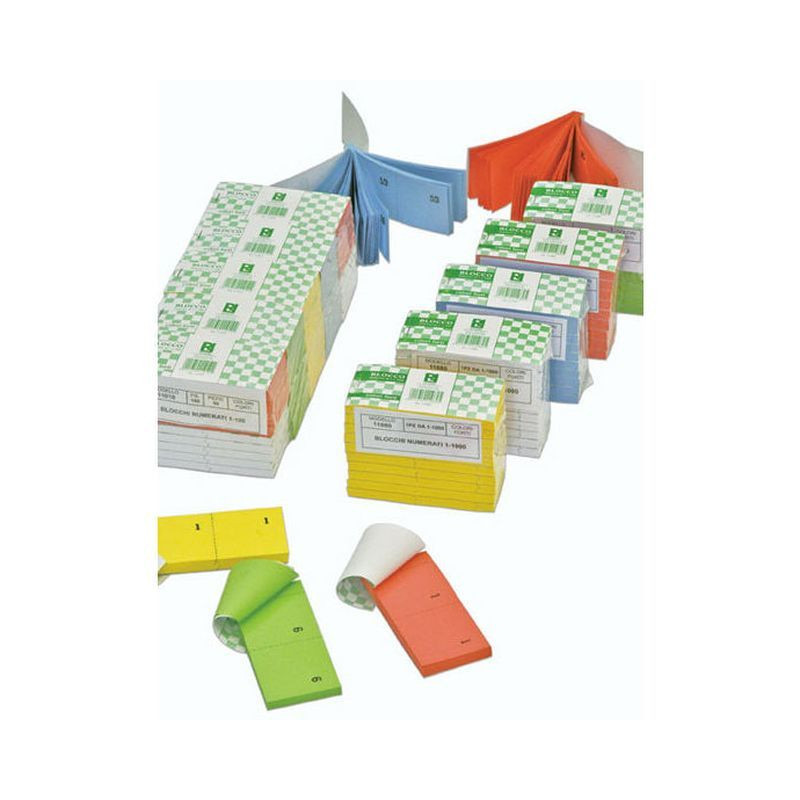 BLOCCO NUMERATO 1/100 EAN 8011919110102 INGROSSO MODULI E SCHEDE