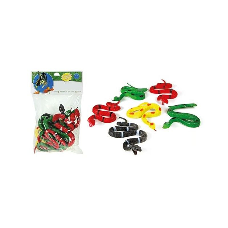 BUSTA 6PZ SERPENTI ASS H40XL20CM EAN 8009549435139 INGROSSO BUSTE ANIMALI GIOCATTOLO