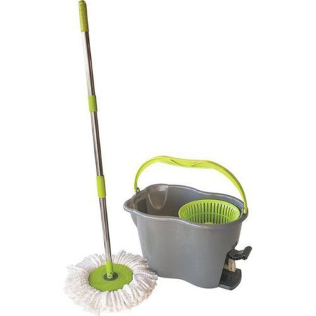 SECCHIO MEGA STRIZZO ROTANTE C/PEDALE IN PLASTICA 16LT EAN 8000061043802 INGROSSO ACCESSORI PULIZIA