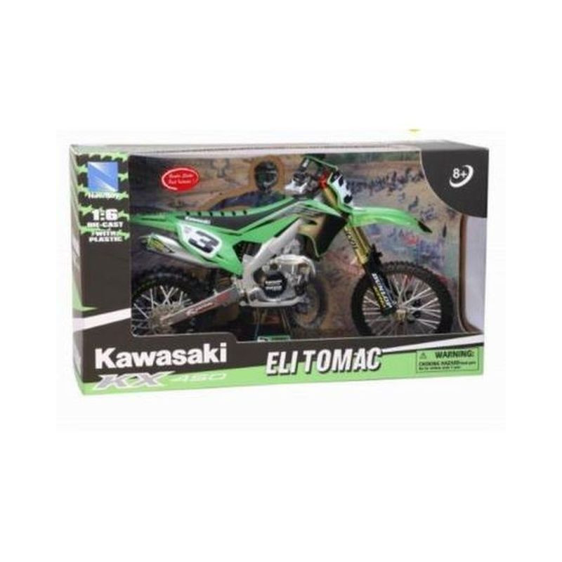 KAWASAKI RACE TEAM KX450 1:6 ELIC TOMAC EAN 0093577496635 INGROSSO MODELLINI AUTO