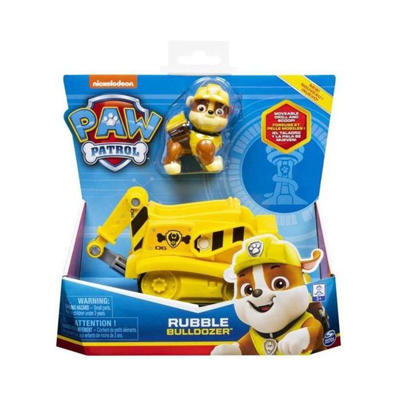PAW PATROL VEICOLO BASE RUBBLE EAN 0778988406021 INGROSSO SET PERSONAGGI CARTOON
