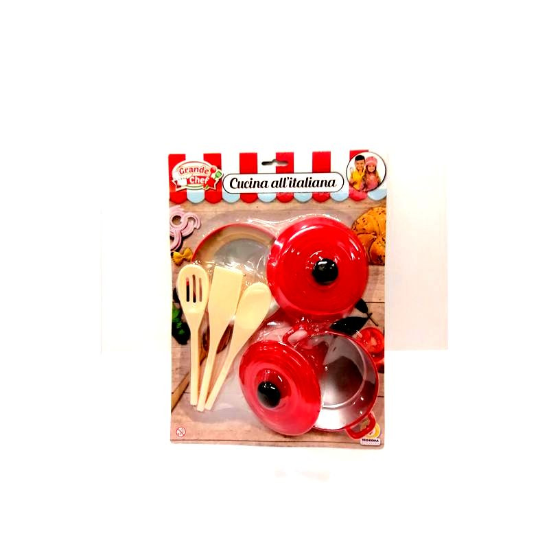 GRANDE CHEF - PENTOLINI CON ACCESSORI EAN 8017967670711 INGROSSO GIOCHI DA EDICOLA