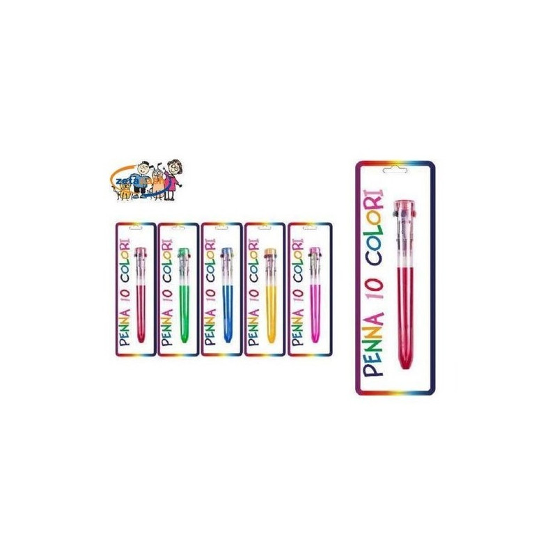 PENNE 10 COLORI EAN 8052286070477 INGROSSO PENNE PER LA SCUOLA