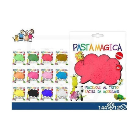 PASTA MAGICA IN BUSTA 30GR EAN 8052286070859 INGROSSO PASTA PER MODELLARE DIDO