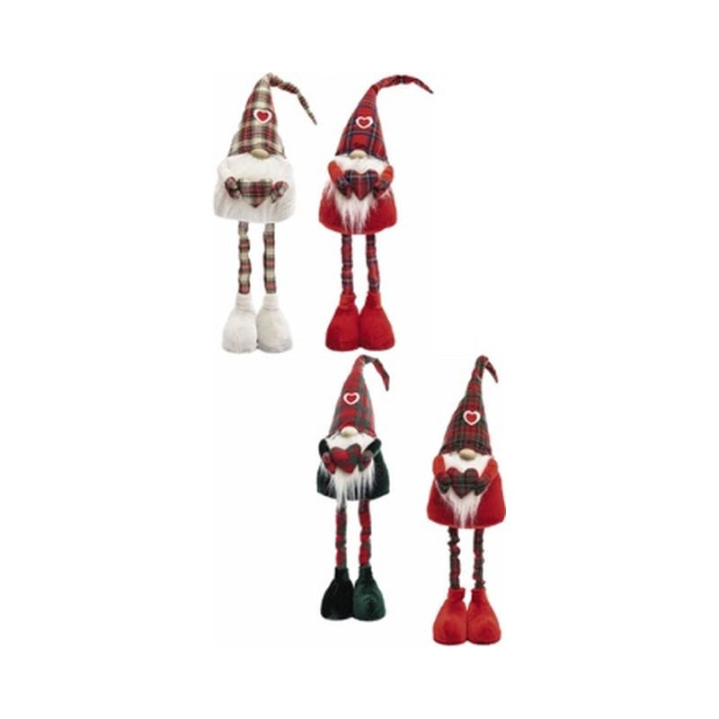 DECOR NATALE FOLLETTO 18X12XH80 A4C EAN 8021785712843 INGROSSO PUPAZZI E GNOMI NATALIZI