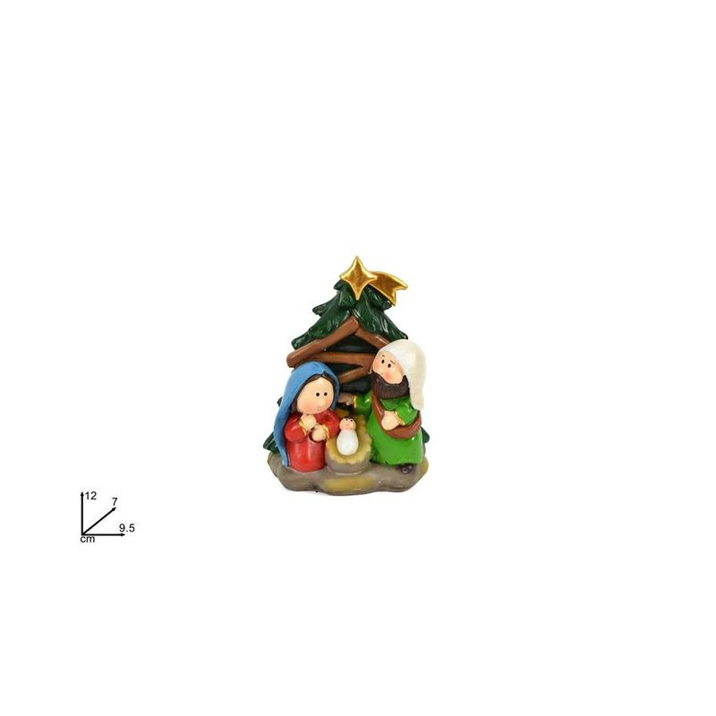 SANTA FAMIGLIA C/ALBERO BIMBI 12CM EAN 8053482071701 INGROSSO OGGETTISTICA NATALIZIA