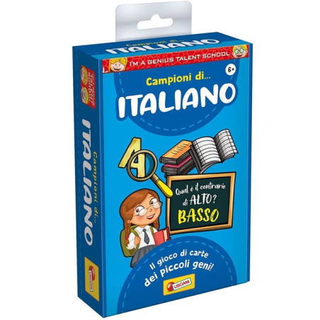 I'M A GENIUS CAMPIONI DI ITALIANO EAN 8008324092291 INGROSSO GIOCHI DI CARTE