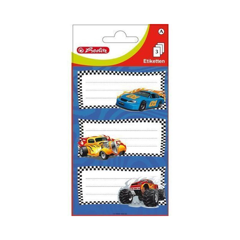 ETICHETTE BOOK CARS 9PZ EAN 4008110465081 INGROSSO ETICHETTE LABEL POSTIT