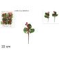 RAMETTO PIGNE E BACCHE 2ASS EAN 8053482099187 INGROSSO FIORI FINTI NATALIZI