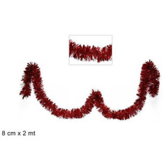 INGROSSO FILO ADDOBBO ROSSO 8CM