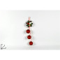 APPENDINO FIOCCO CON 3 PALLINE ROSSE EAN 8053482140216 INGROSSO APPENDINI NATALIZI