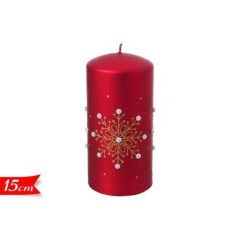 INGROSSO CANDELA DECORATA 15CM