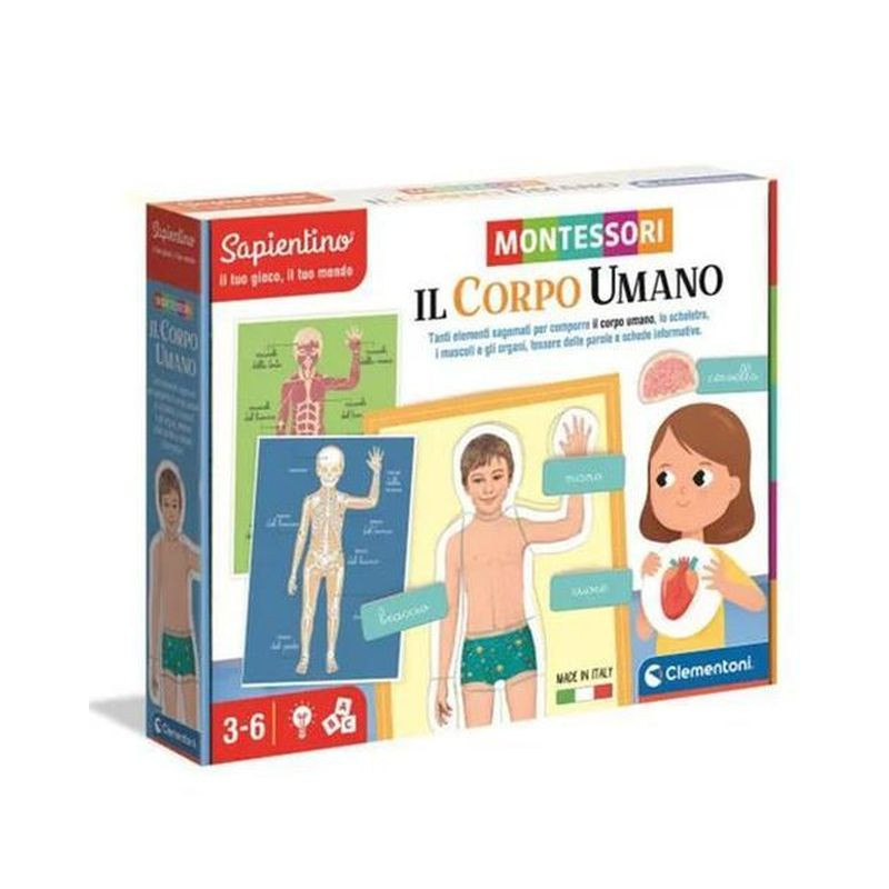 MONTESSORI - CORPO UMANO EAN 8005125163731 INGROSSO GIOCHI SAPIENTINO
