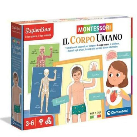 MONTESSORI - CORPO UMANO EAN 8005125163731 INGROSSO GIOCHI SAPIENTINO
