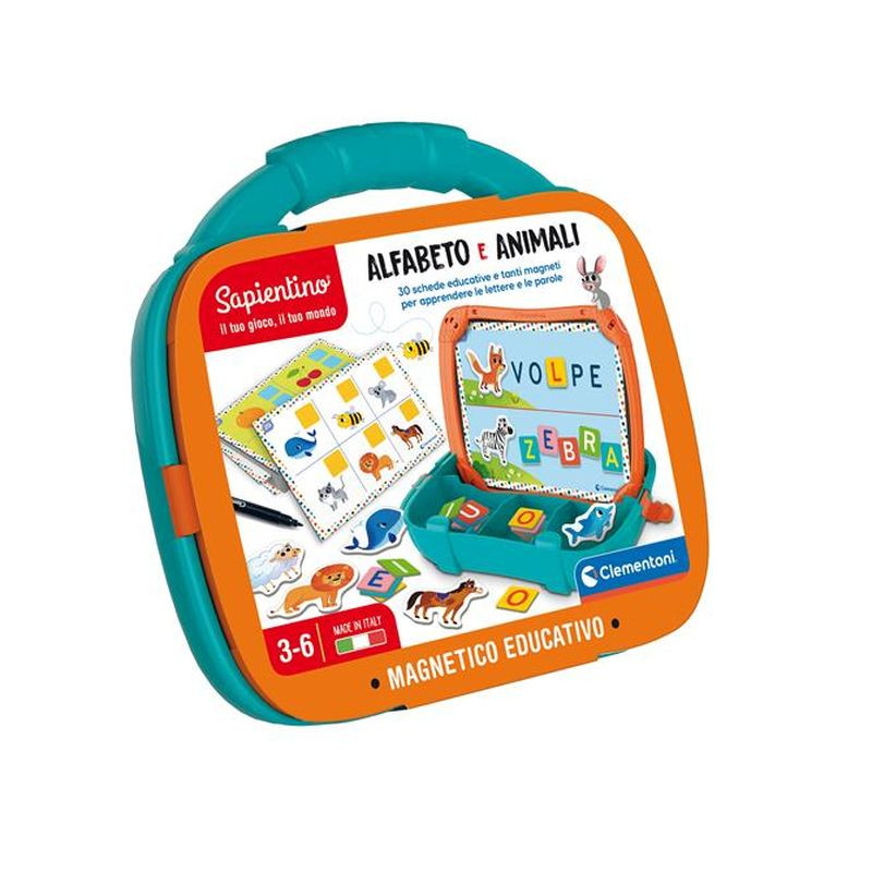 VALIGETTA MAGNETICA ALFABETO E ANIMALI EAN 8005125167142 INGROSSO GIOCHI SAPIENTINO