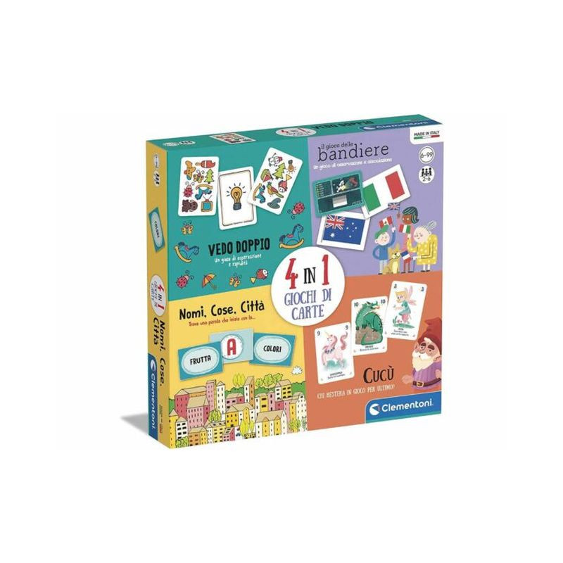 4 IN 1 GIOCHI DI CARTE EAN 8005125167203 INGROSSO GIOCHI DI SOCIETA