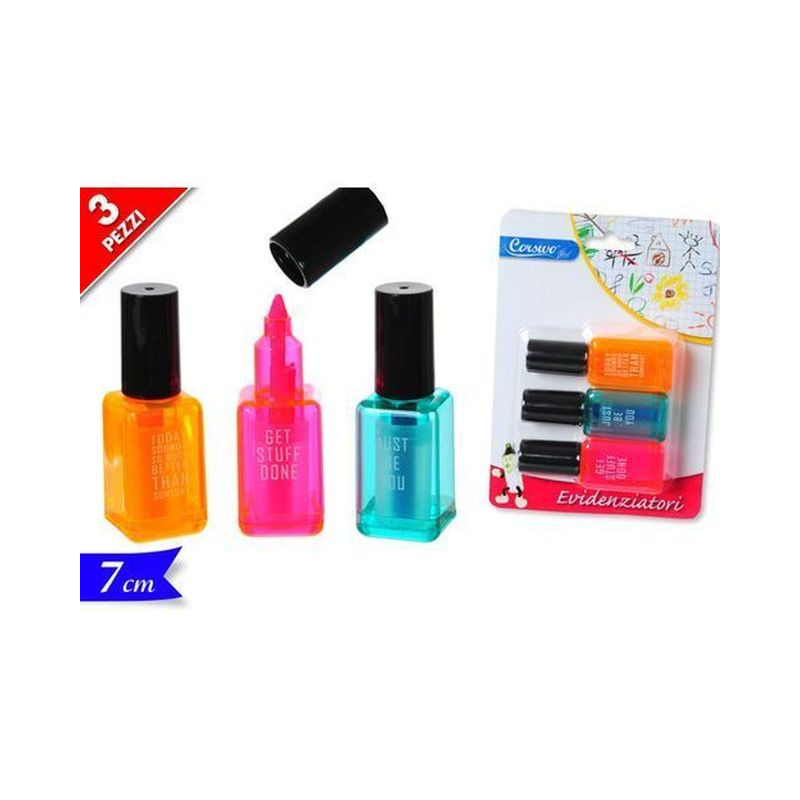 EVIDENZIATORI 3PZ EAN 8055329171872 INGROSSO EVIDENZIATORI