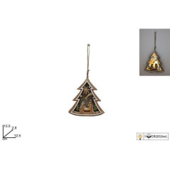 INGROSSO ALBERO IN LEGNO 13CM C/