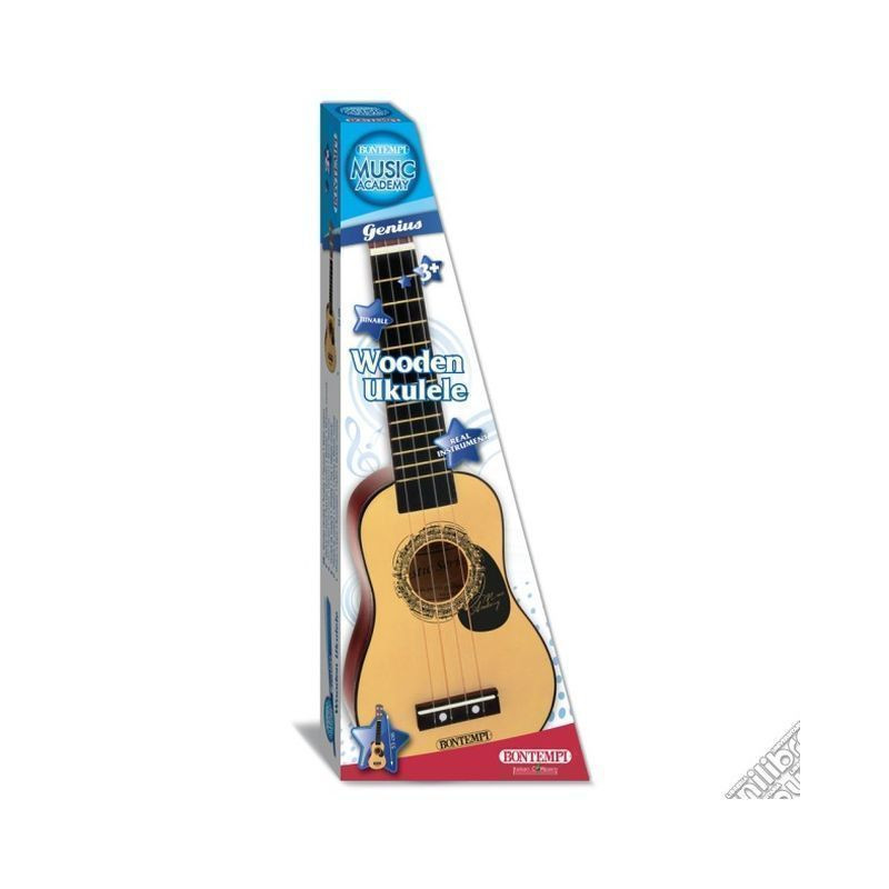 UKULELE IN LEGNO L.53CM 21 5330 EAN 0047663114040 INGROSSO STRUMENTI A FIATO
