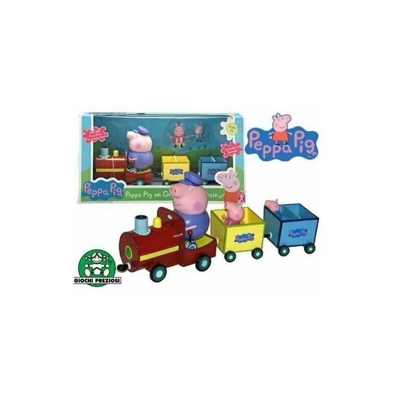 PEPPA PIG IL TRENO DI NONNO PIG C/3 PERS EAN 8005163225804 INGROSSO SET PERSONAGGI CARTOON