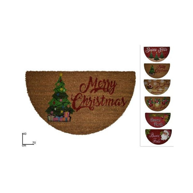 ZERBINO MEZZALUNA NATALIZIO 4 ASS. EAN 8033113228865 INGROSSO TAPPETI NATALIZI