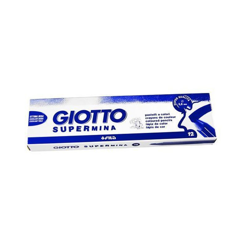 GIOTTO SUPERMINA BLU COBALTO C.12 EAN 8000825239236 INGROSSO MATITE COLORATE