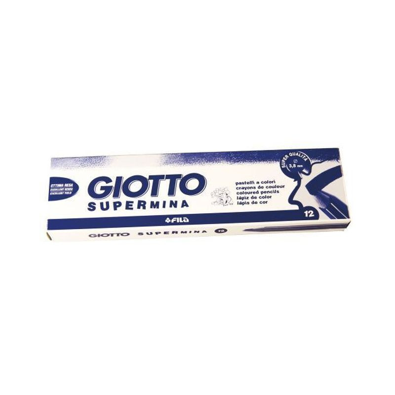 GIOTTO SUPERMINA MARRONE C.12 EAN 8000825239328 INGROSSO MATITE COLORATE