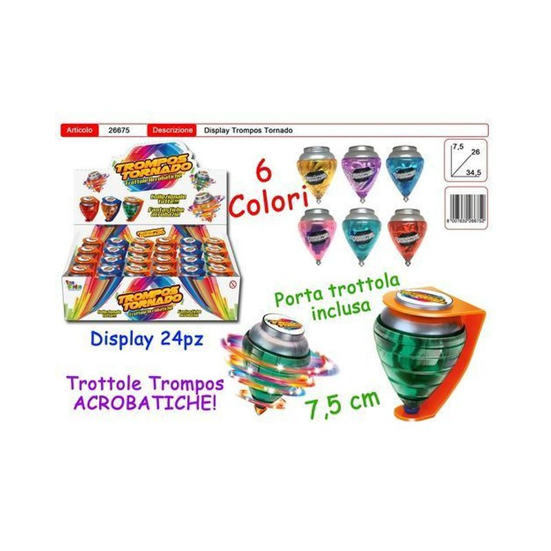 TROMPOS ACROBATICO 7.5X26X34.5CM +3ANNI 6 COLORI EAN 8007632266752 INGROSSO GIOCHI DA EDICOLA