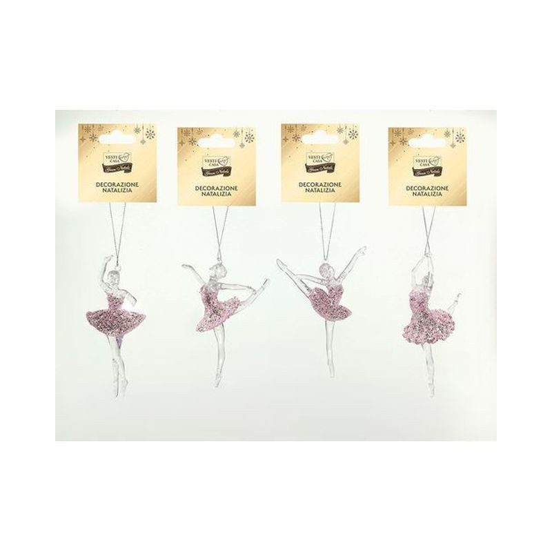 APP. BALLERINA ROSA 4ASS EAN 8015361282424 INGROSSO APPENDINI NATALIZI