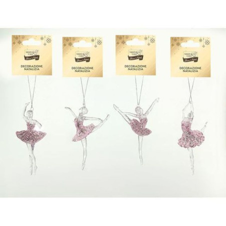 APP. BALLERINA ROSA 4ASS EAN 8015361282424 INGROSSO APPENDINI NATALIZI