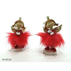 INGROSSO ANGELO H14CM ROSSO C/GL