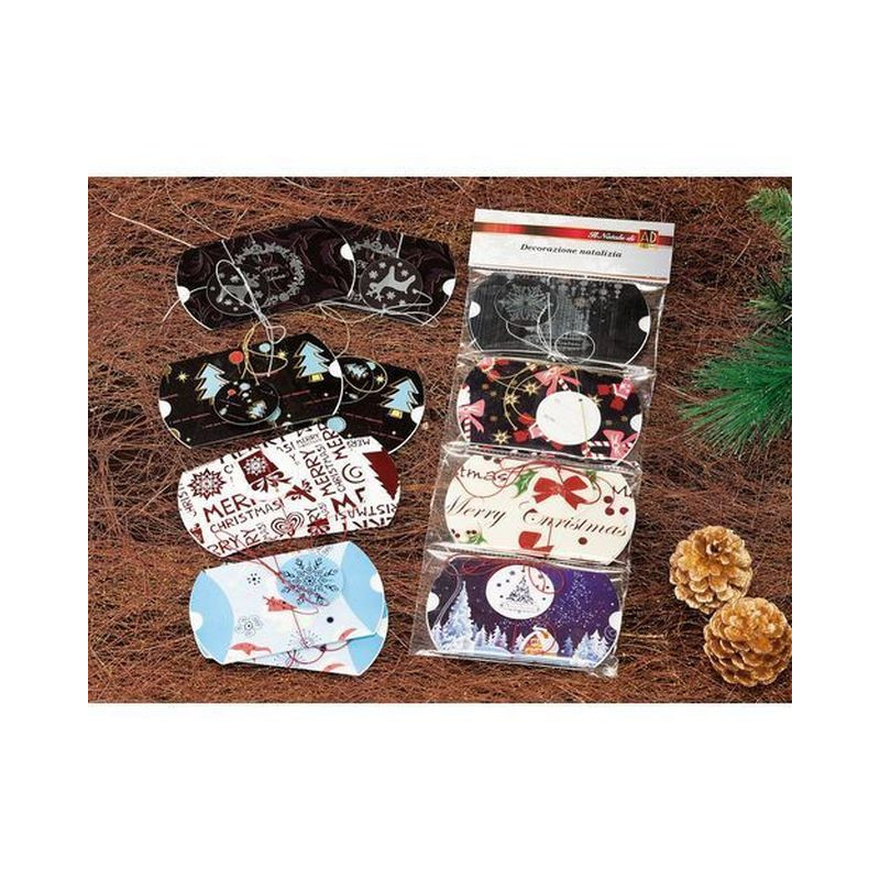 SCATOLINE NATALE 8PZ. 12.5X7.5CM EAN 8021785317628 INGROSSO SCATOLE NATALIZIE