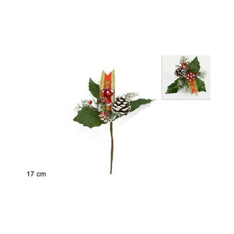 SPILLONE C/PIGNE EAN 8033113324451 INGROSSO FIORI FINTI NATALIZI