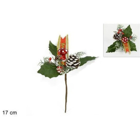 SPILLONE C/PIGNE EAN 8033113324451 INGROSSO FIORI FINTI NATALIZI