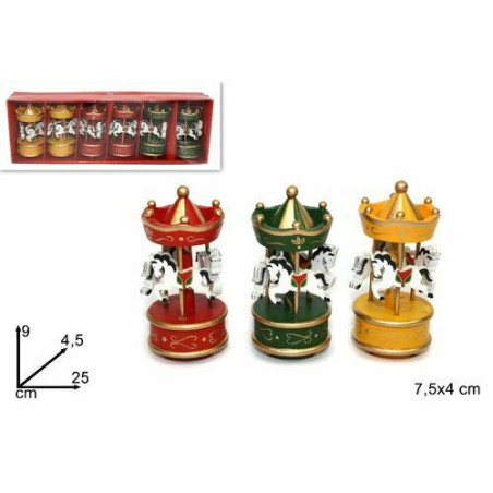GIOSTRINA NATALIZIA 3 COLORI C.6 EAN 8033113325168 INGROSSO APPENDINI NATALIZI