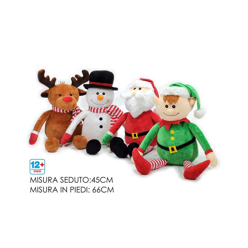 PERS. NAT. H45CM 4ASS EAN 8015361348601 INGROSSO PUPAZZI E GNOMI NATALIZI