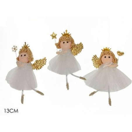 APP. ANGELO BALLERINA BIANCO/ORO 3ASS EAN 8015361349011 INGROSSO APPENDINI NATALIZI