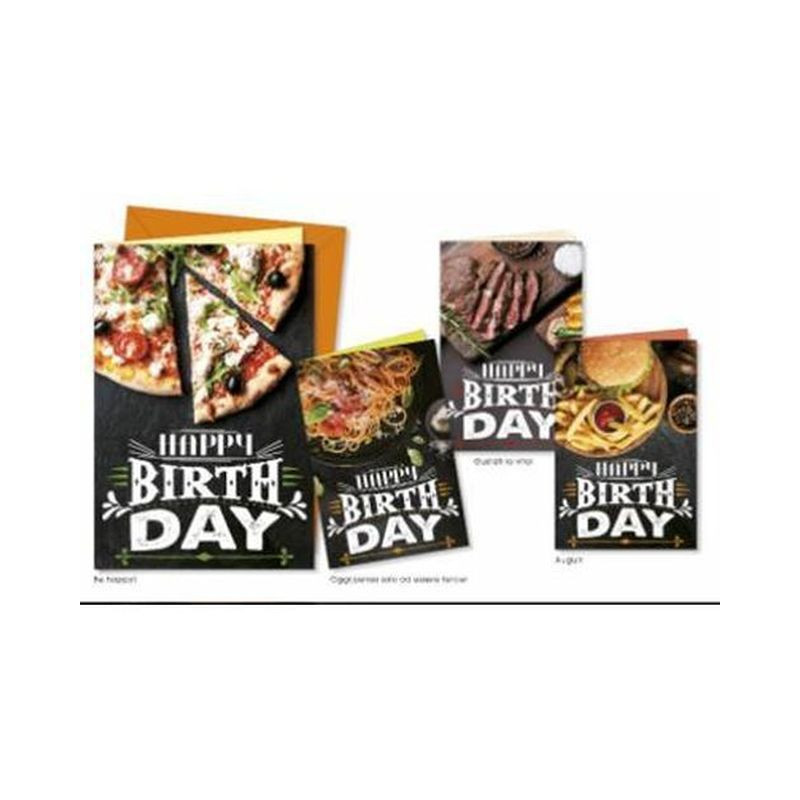 BIGLIETTI COMPLEANNO BC.5619 C.12 EAN 8001608356195 INGROSSO BIGLIETTI COMPLEANNO
